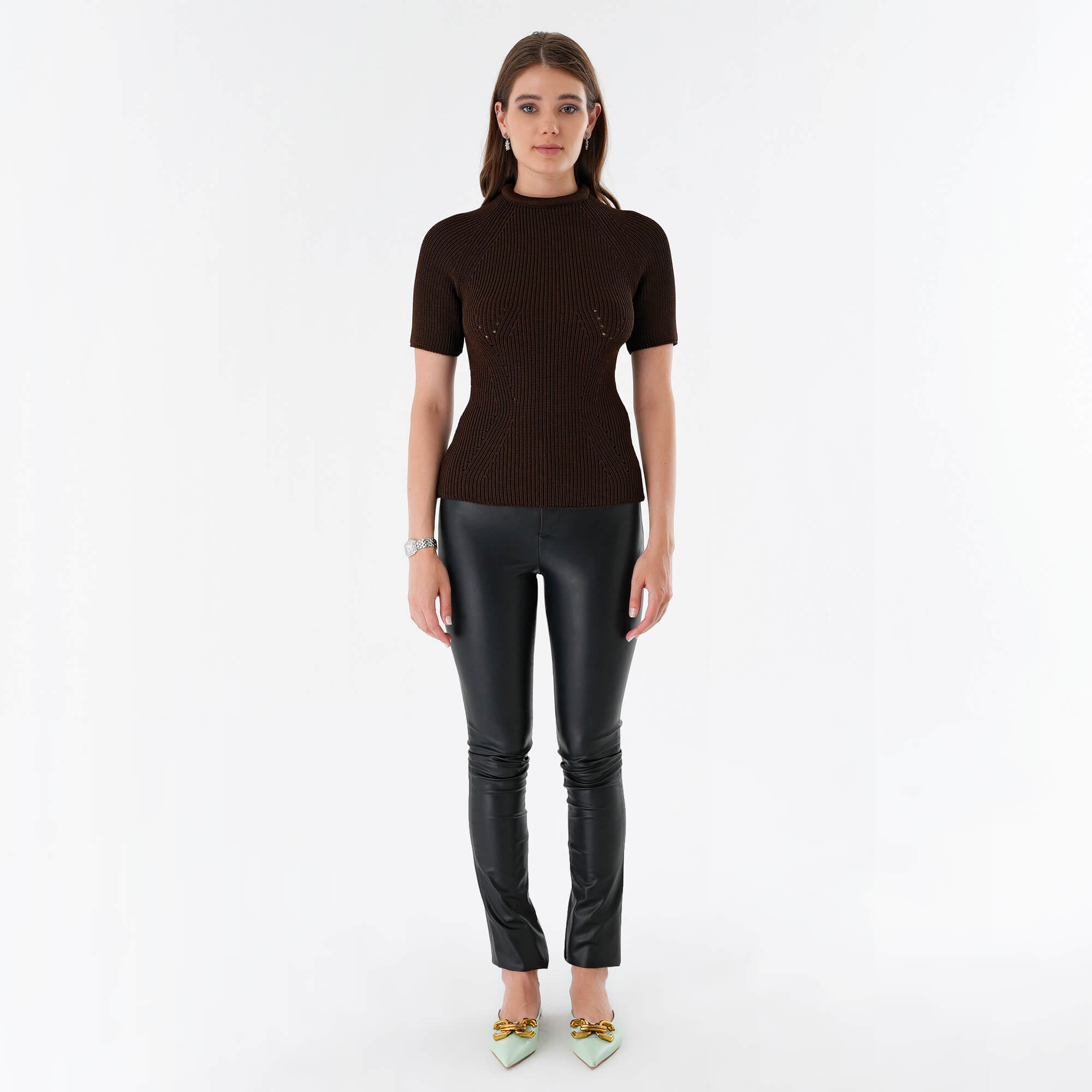 Fendi - Dark Brown Knitted Pullover IT44